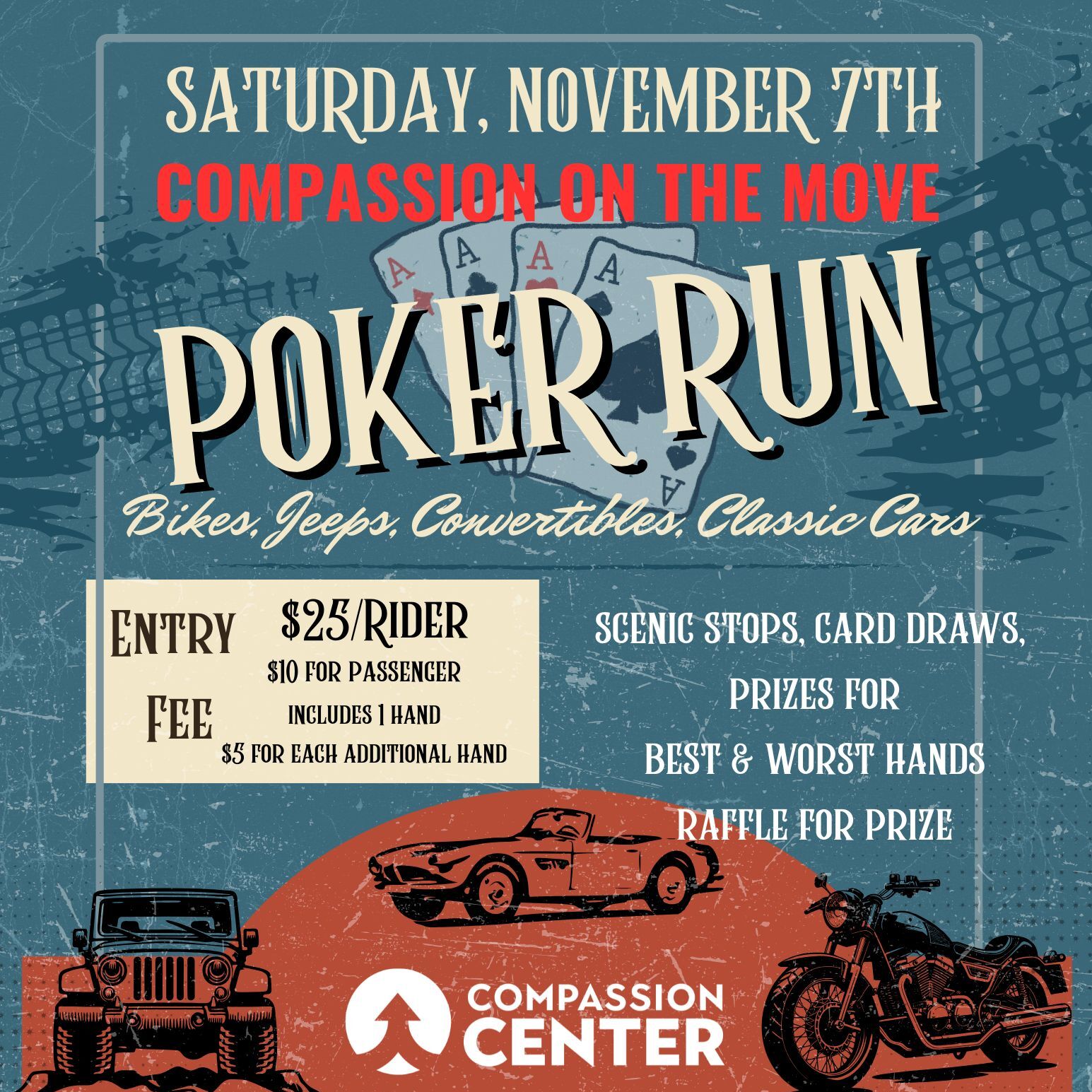 2nd Annual "Compassion On The Move" Poker Run - logo